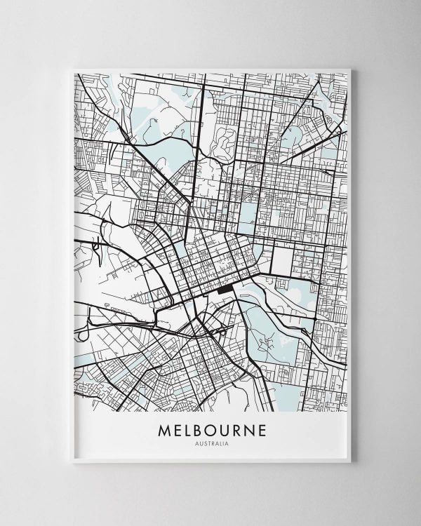 Melbourne Map Print