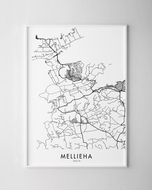 Mellieha Map Print