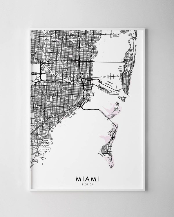 Miami Map Print