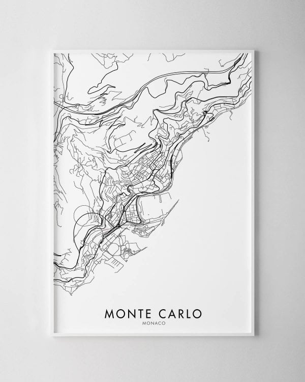 Monte Carlo Map Print