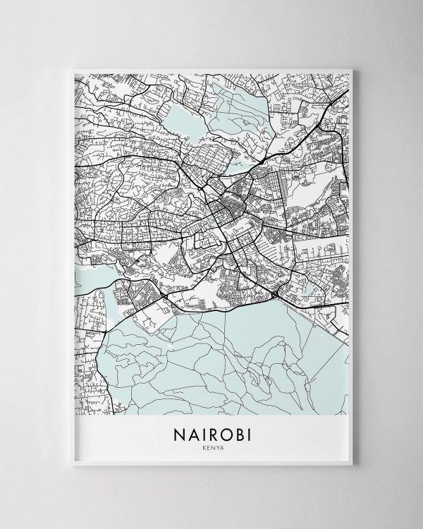 Nairobi Map Print