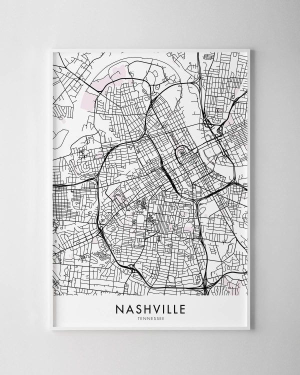 Nashville Map Print