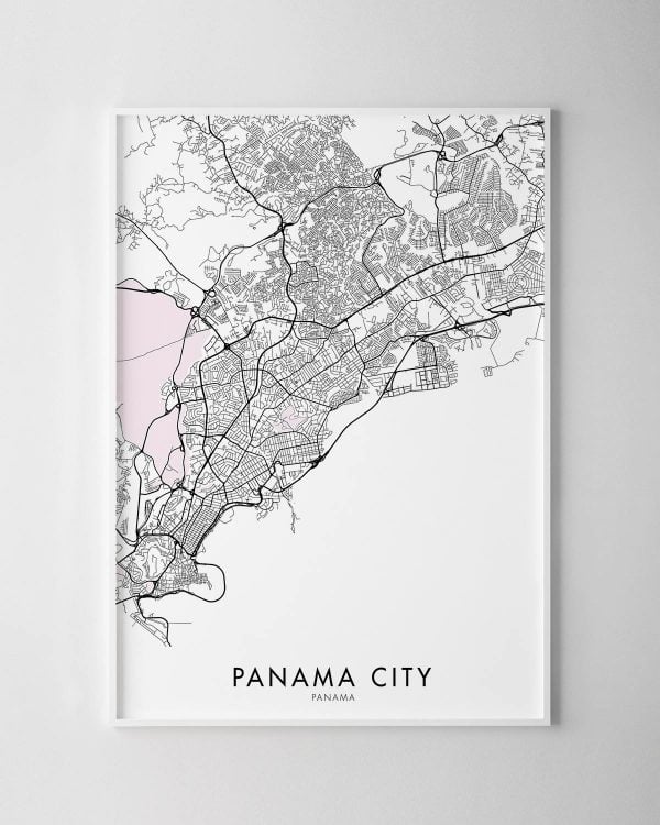 Panama City Map Print