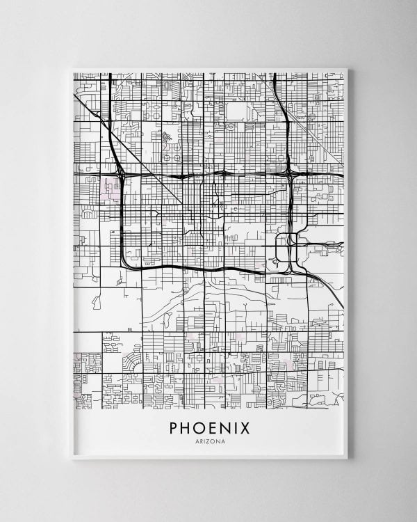 Phoenix Map Print