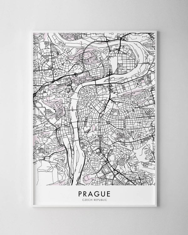 Prague Map Print