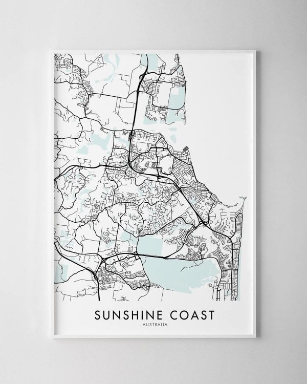 Sunshine Coast Map Print