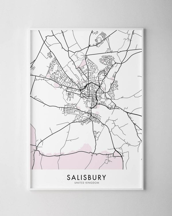 Salisbury Map Print