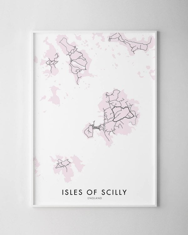 Isles of Scilly Map Print
