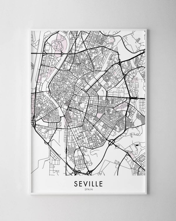Seville Map Print