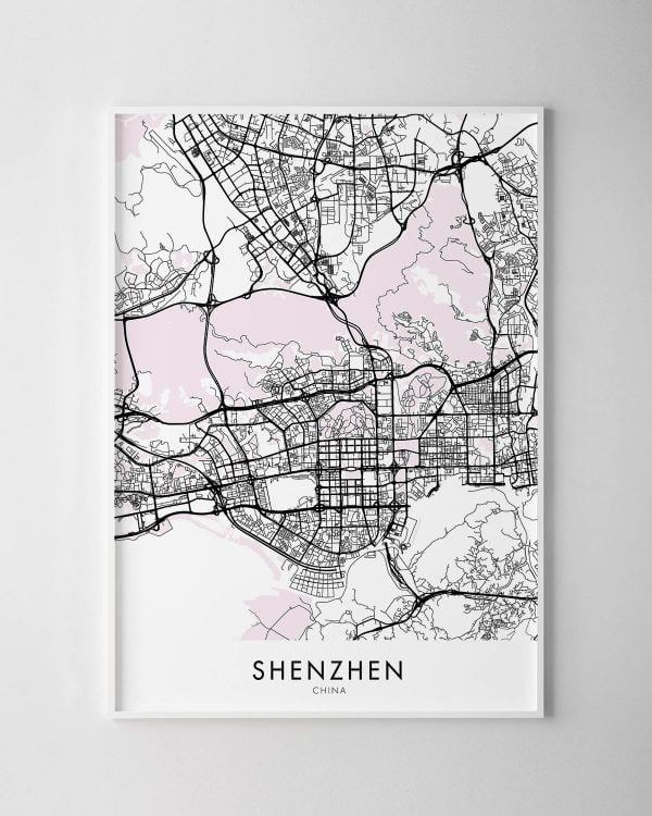 Shenzhen Map Print