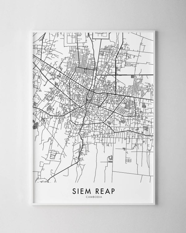 Siem Reap Map Print
