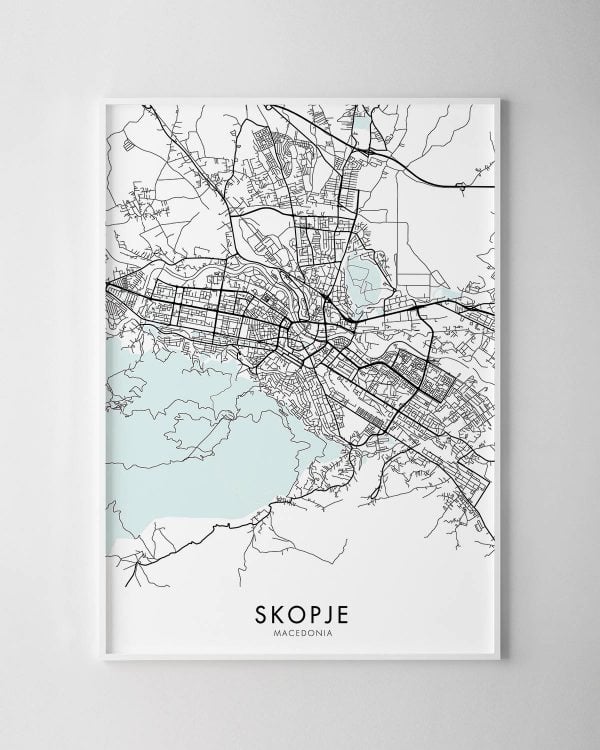 Skopje Map Print