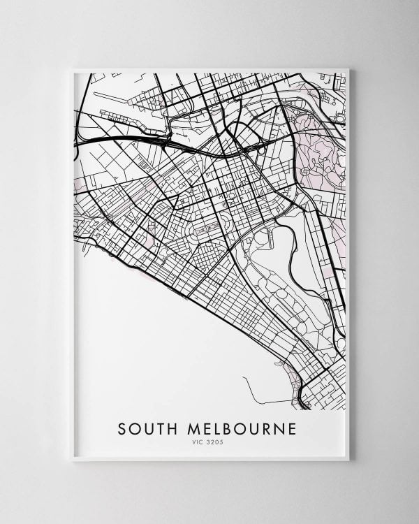 Melbourne – South Melbourne Map Print