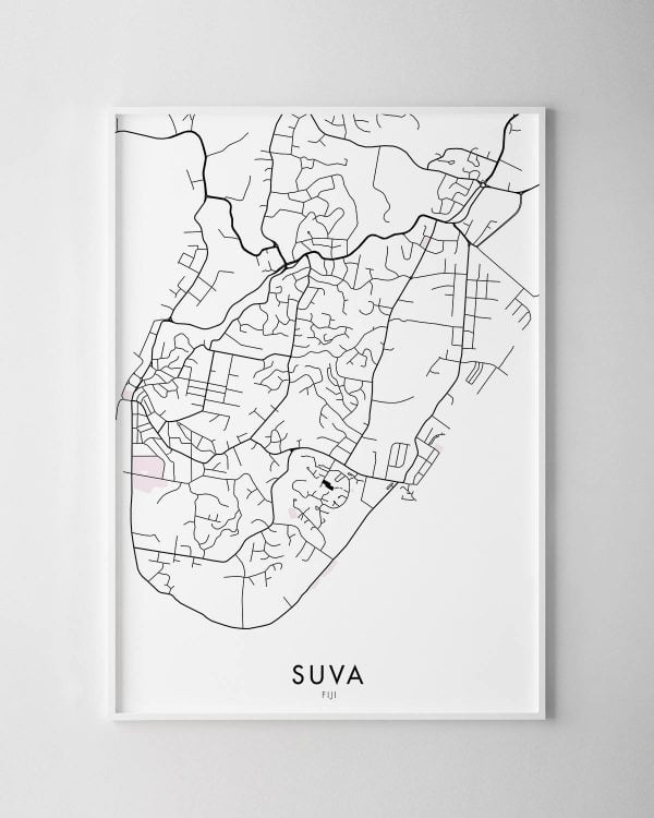 Suva Map Print
