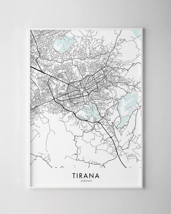 Tirana Map Print