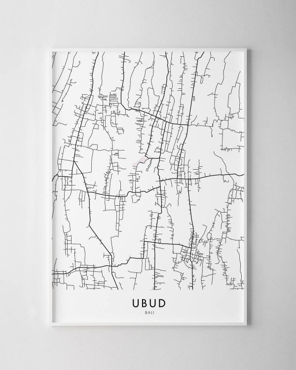 Ubud Map Print