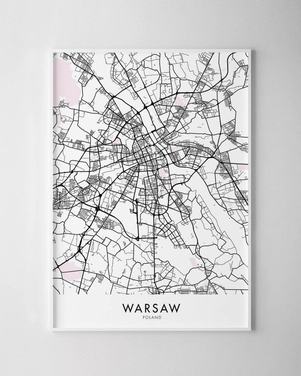 Warsaw Map Print