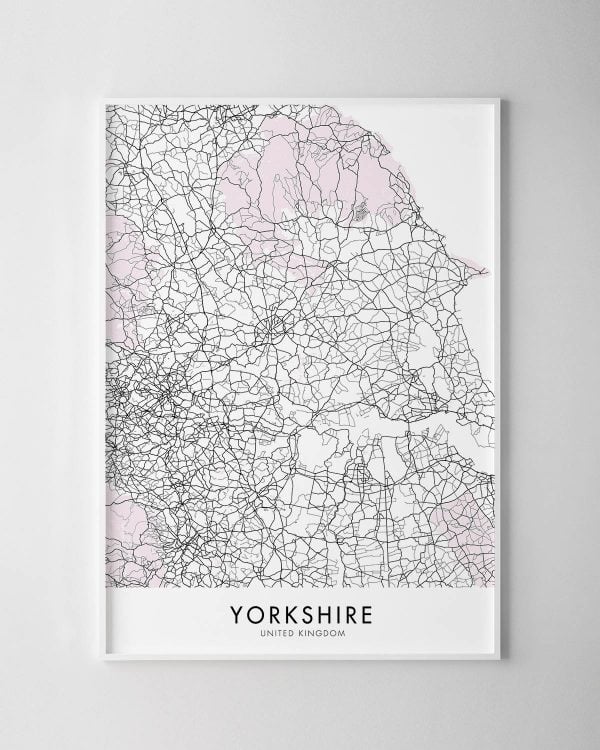 Yorkshire Map Print
