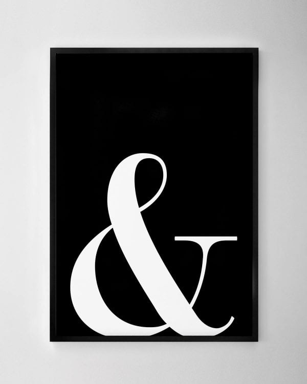 Ampersand Print – Black