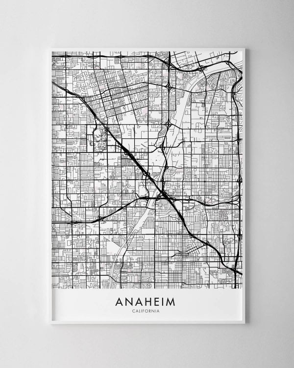 Anaheim Map Print