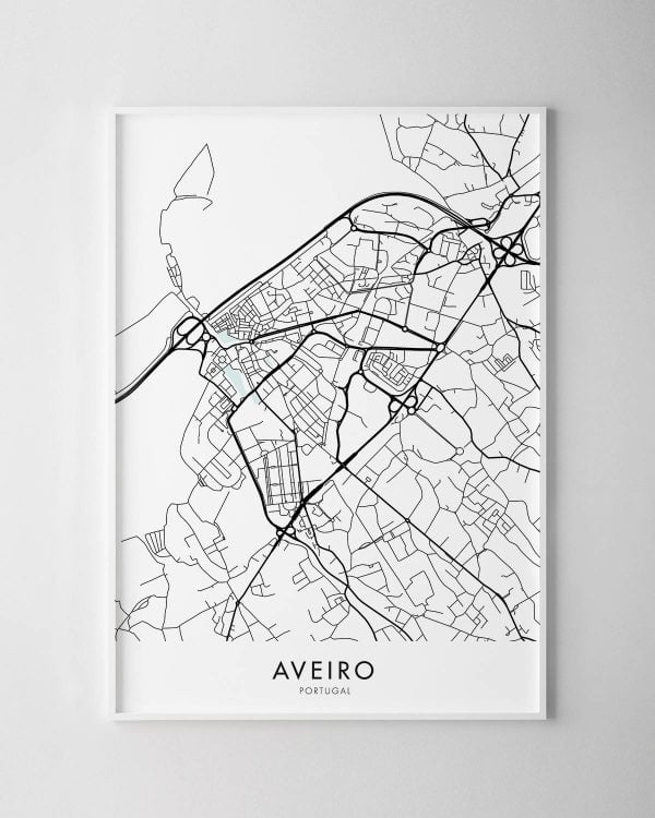 Aveiro Map Print