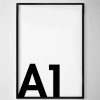 A1 Black Poster Frame