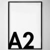 A2 Black Poster Frame