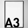 A3 Black Poster Frame