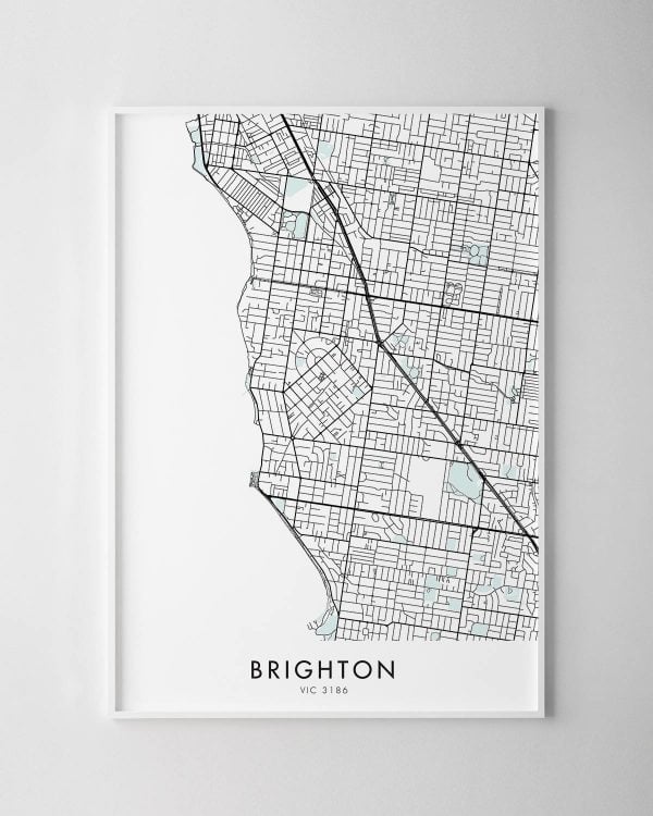 Melbourne – Brighton Map Print