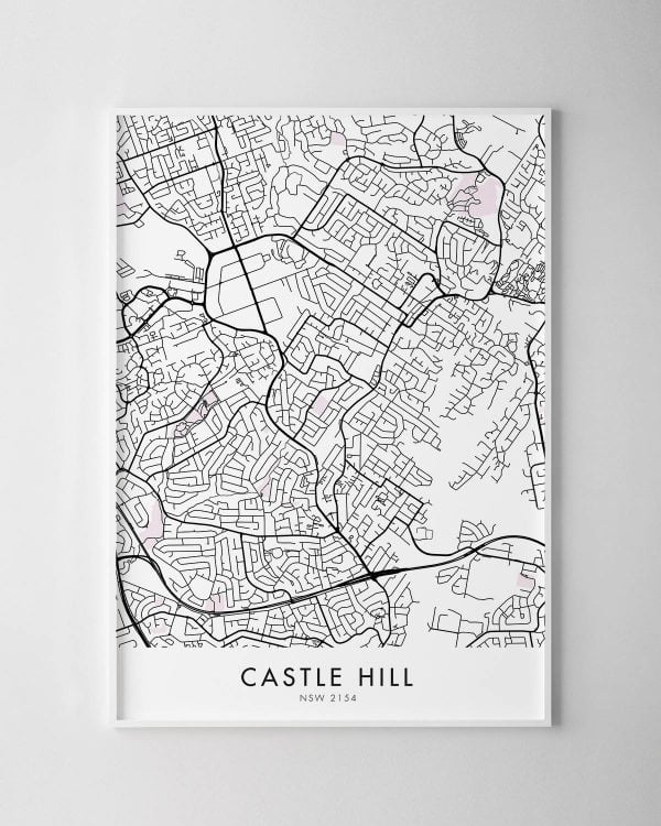 Sydney – Castle Hill Map Print