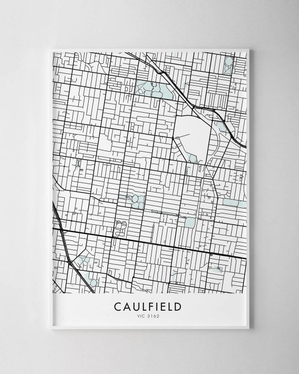 Melbourne – Caulfield Map Print