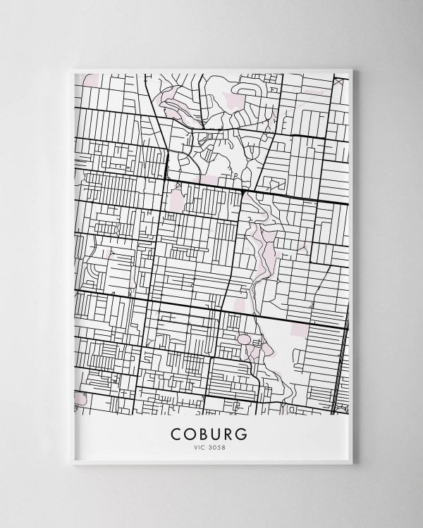 Melbourne – Coburg Map Print