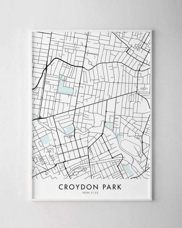 Sydney – Croydon Park Map Print