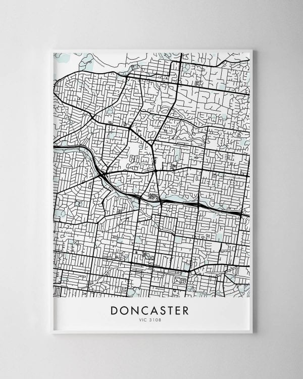 Melbourne – Doncaster Map Print