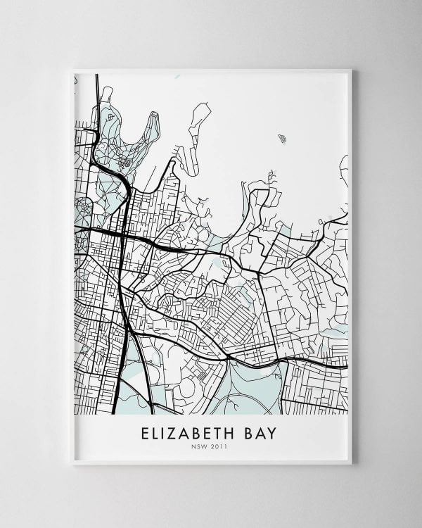 Sydney – Elizabeth Bay Map Print