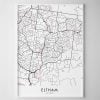 Melbourne – Eltham Map Print