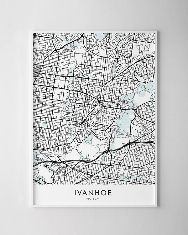 Melbourne – Ivanhoe Map Print
