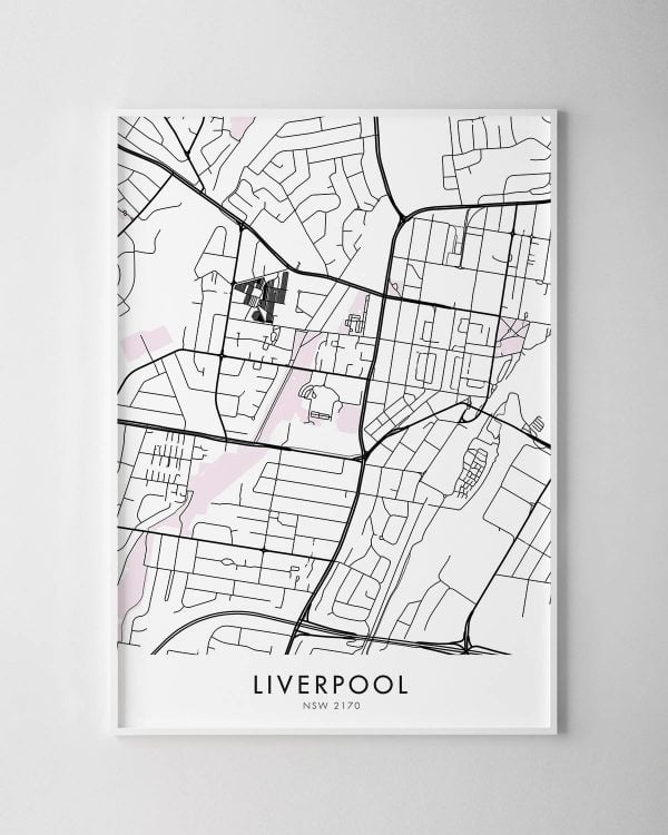 Sydney – Liverpool Map Print