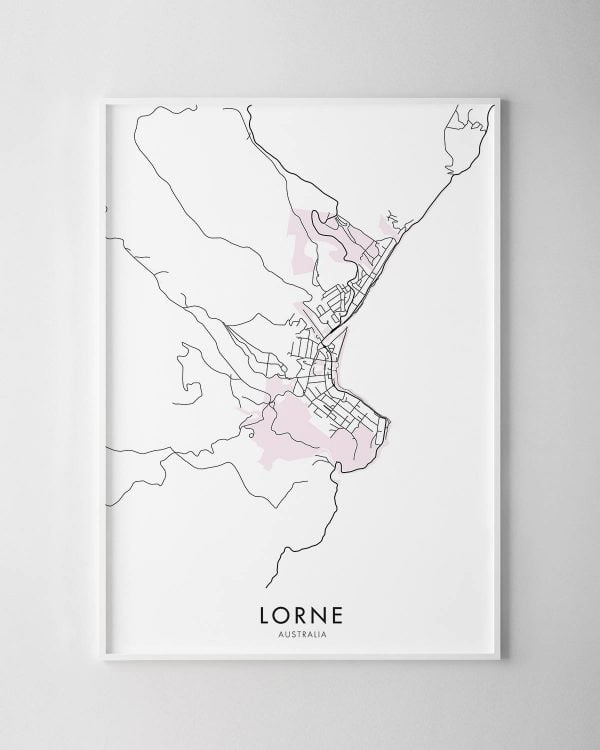 Lorne Map Print
