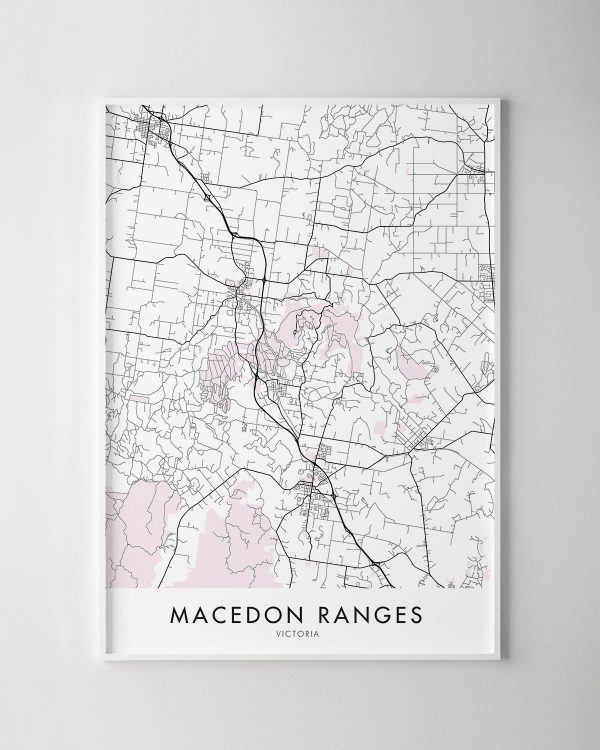 Macedon Ranges VIC Map Print
