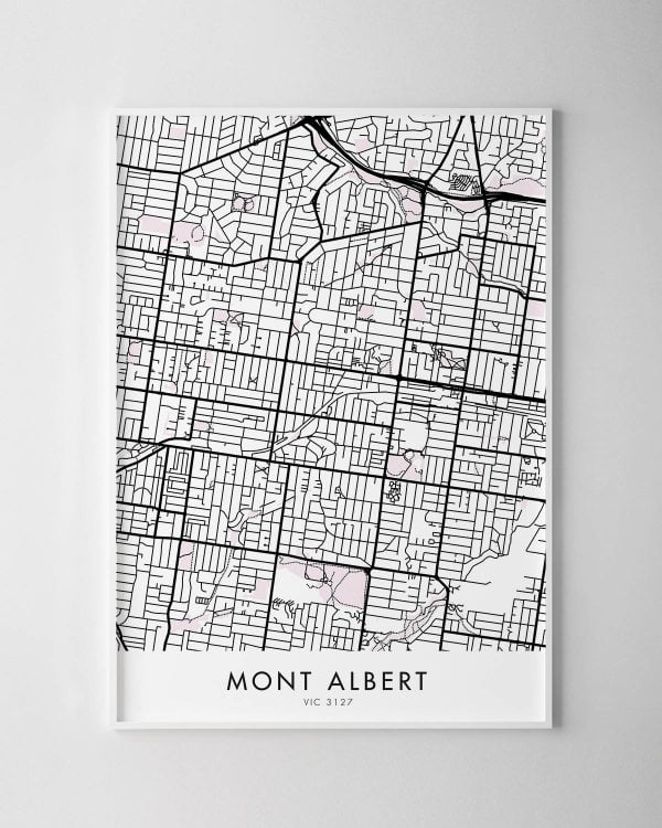 Melbourne – Mont Albert Map Print