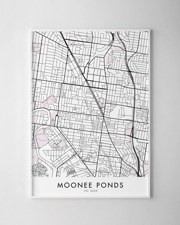 Melbourne – Moonee Ponds Map Print