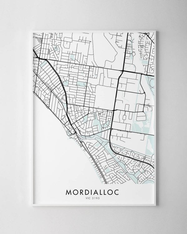 Melbourne – Mordialloc Map Print