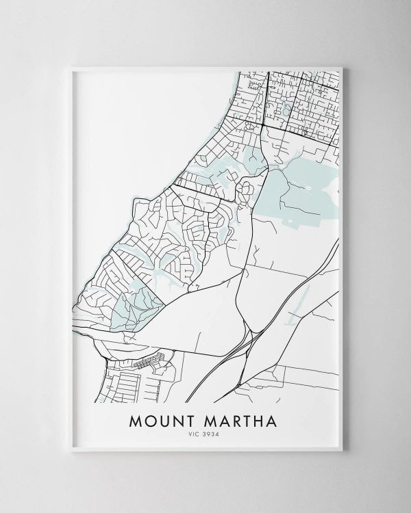Melbourne – Mount Martha Map Print