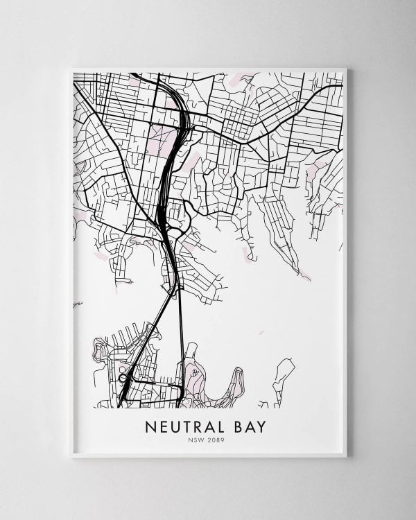 Sydney – Neutral Bay Map Print