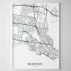 Melbourne – Newport Map Print