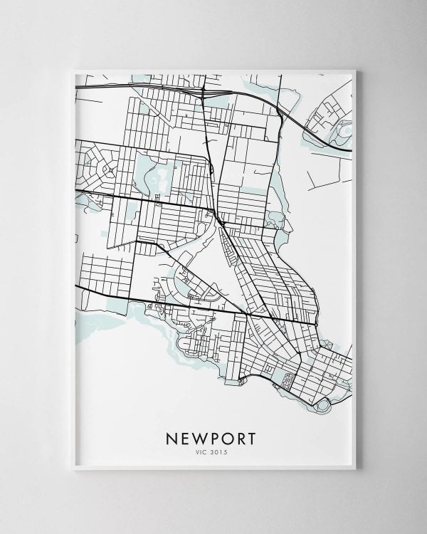 Melbourne – Newport Map Print