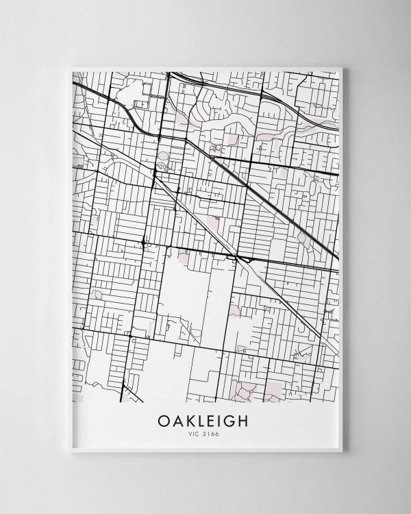 Melbourne – Oakleigh Map Print