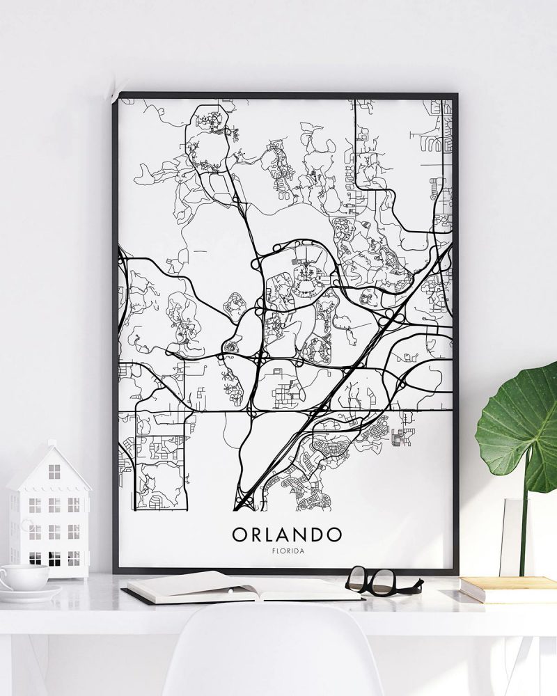Orlando (Theme Parks) Map Print - Chelsea Chelsea