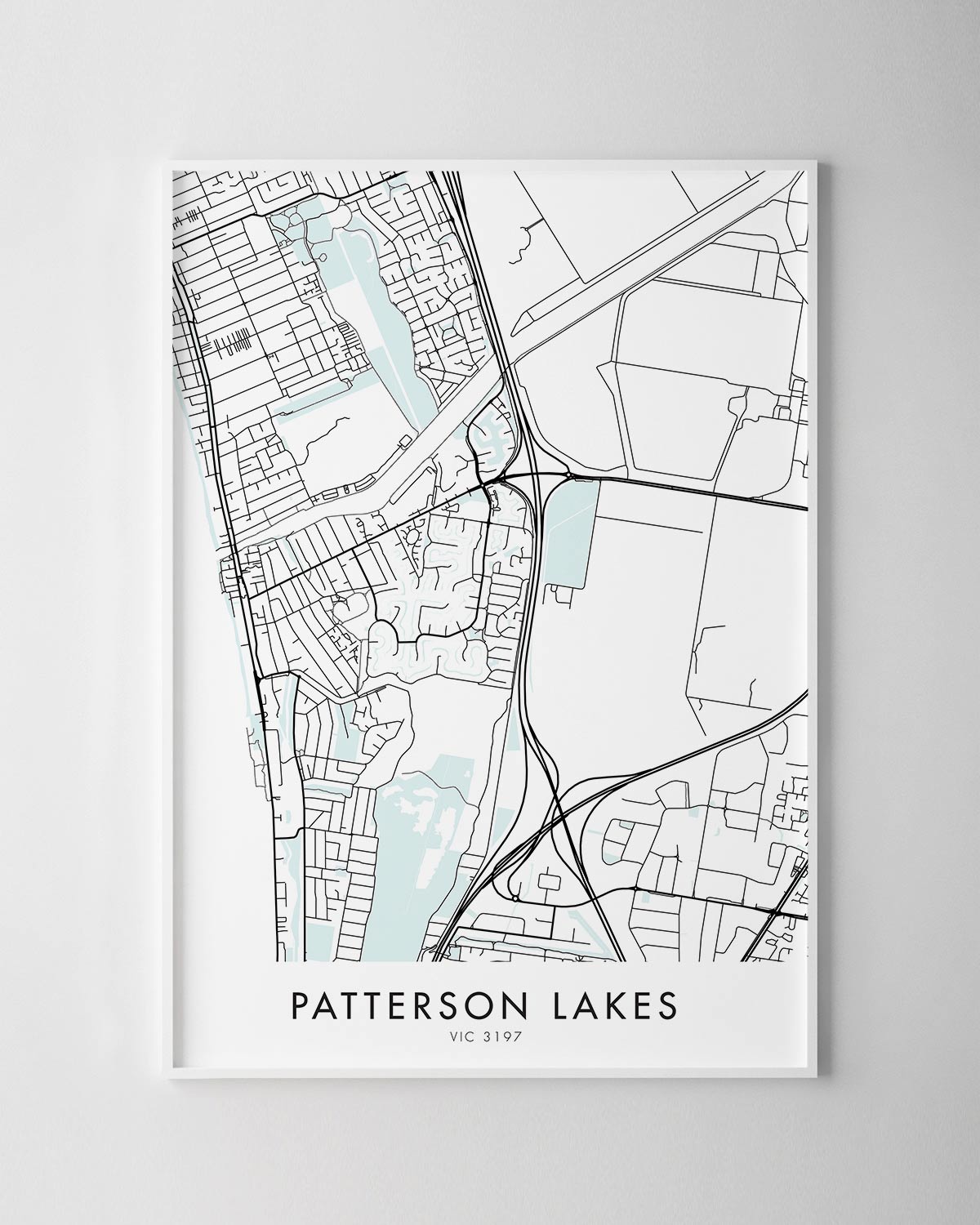 Map Of Patterson Lakes Melbourne – Patterson Lakes Map Print - Chelsea Chelsea